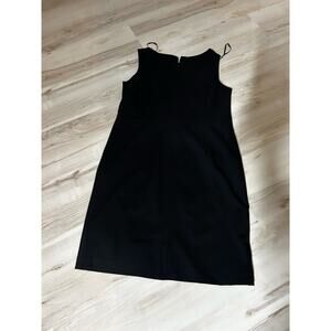 Liz Claiborne Sheath Little Black‎ Dress Sz 12P Business Career Lined Sleeveless